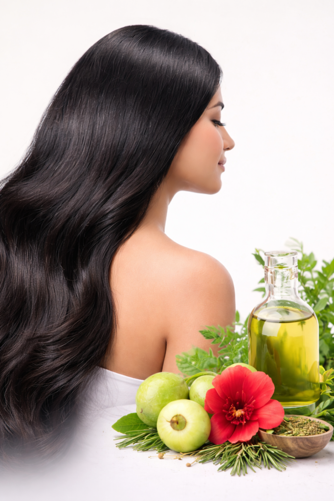 Herbal hair care products for healthy hair